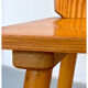 Vintage brutalist pine chairs