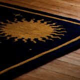 NORDIC KNOTS - Celestial – Deep Navy/Ocher - 120 x 180 cm