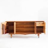 Vintage sideboard / Mid Century. Wood with marquetry finishes. France, 1960s.
