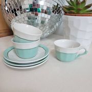 Set of 3 coffee cups M L Porcelain
