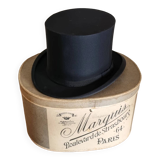 Old hat box with top hat