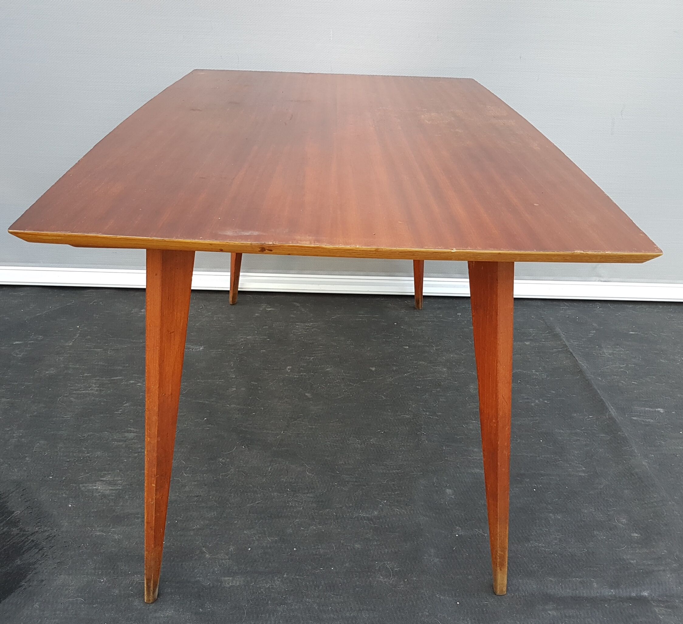 Scandinavian expandable table in teak, 1950