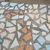 50s garden table in cement and tiles