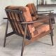Vintage boomerang armchair