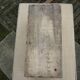 Old crate has plums wood