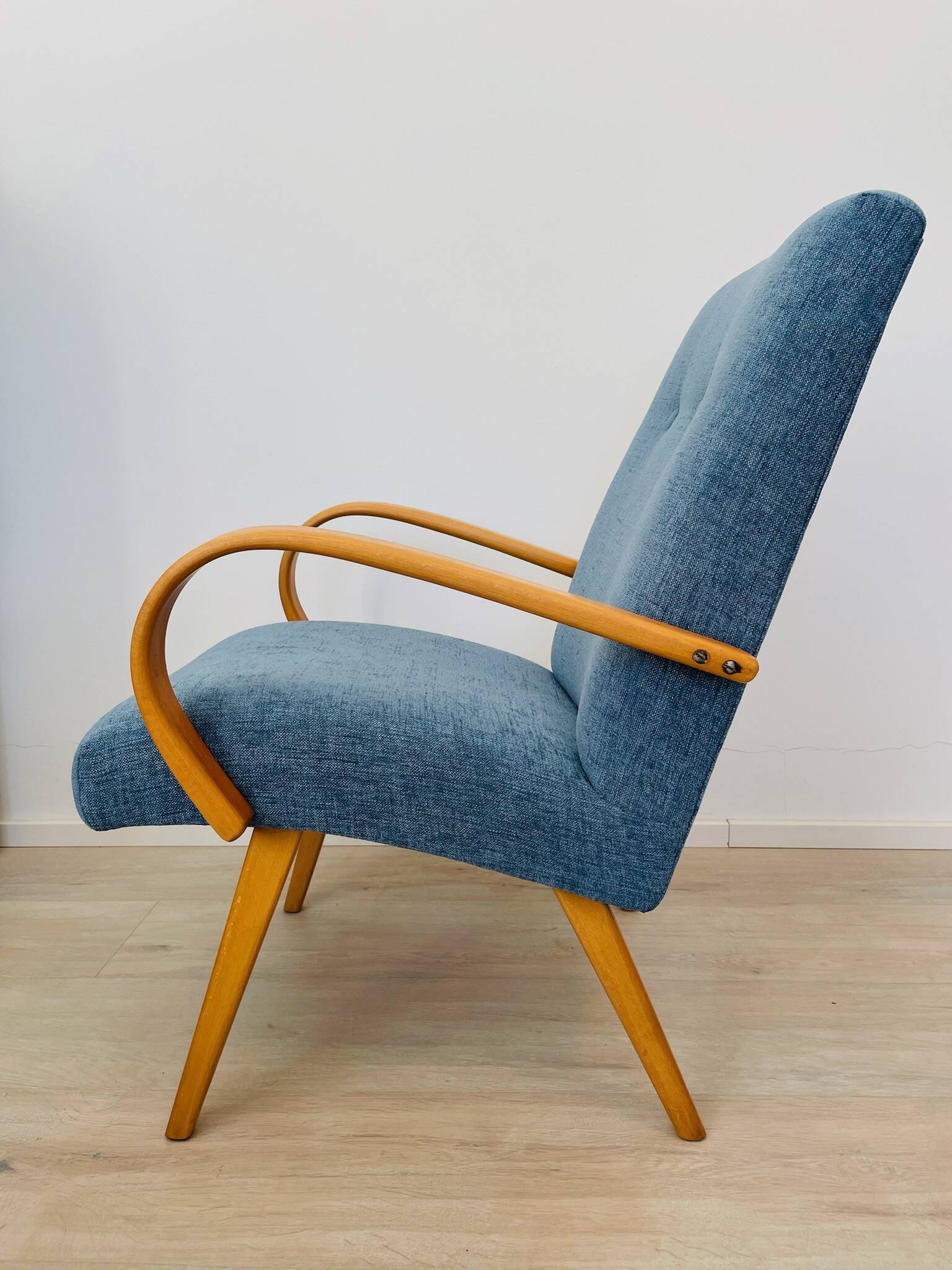 Lounge Mid Century Armchair by Jaroslav Smidek for Ton, Czechoslovakia 1970