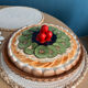 Fruit tart dish barbotine "fruit tart" Silea