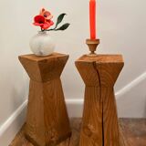 Table d'appoint bois brut