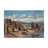 Canvas "Ships in port"
