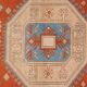 Vintage handmade Turkish rug 125x218 cm