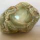 Empty pocket varnished onyx ashtray
