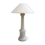 White opaline table lamp