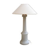 White opaline table lamp