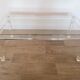 Plexiglas and glass coffee table