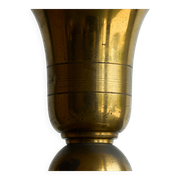 Art Deco table lamp in patinated brass from the 1940s.