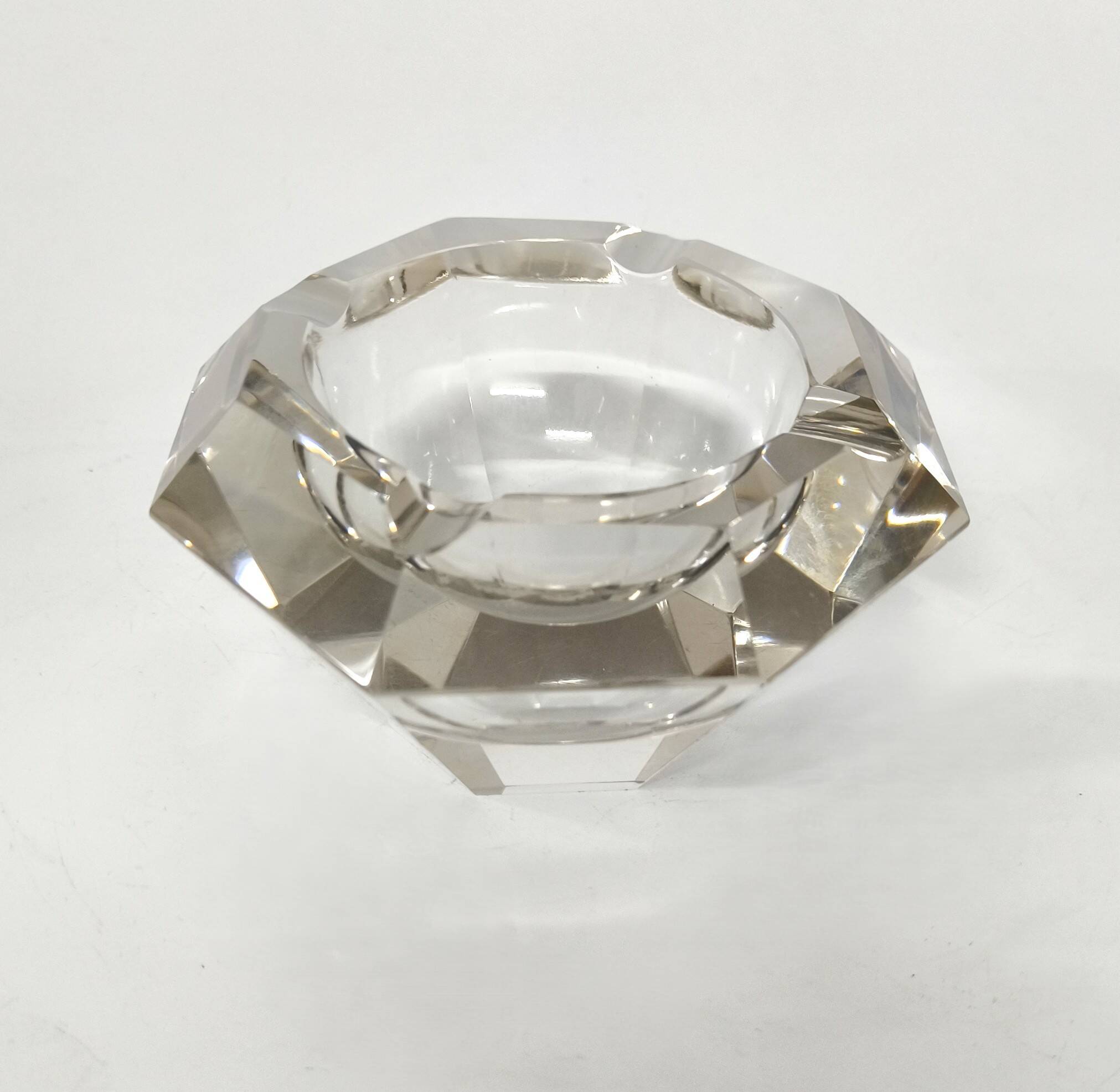 Cenicero Murano crystal Flavio Poli años 60