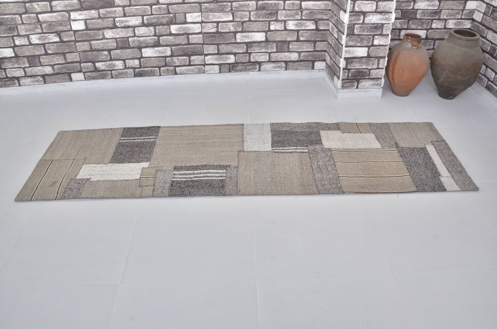 Anatolian Vintage Neutral Kilim Rug sku3806