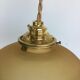 Vintage hanging lamp in frosted glass and floral prints