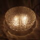 Ceiling light globe in cast glass and bakelite