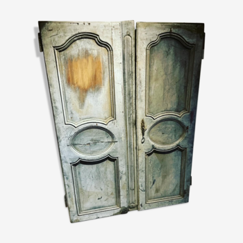 Pair of chestnut doors eighteenth century