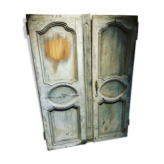 Pair of chestnut doors eighteenth century