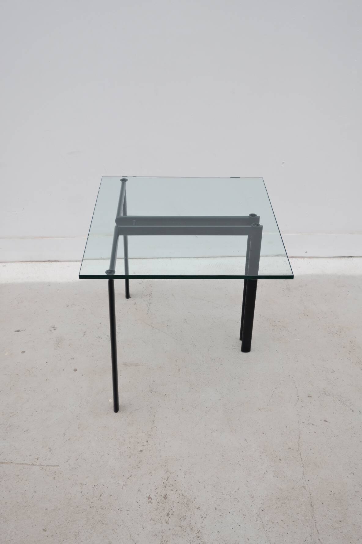Catellan italia side table in metal and glass, 1980