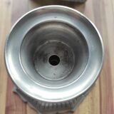 Candlestick or lamp in solid punched pewter