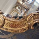 Miroir XX bois sculpté 95 x 67