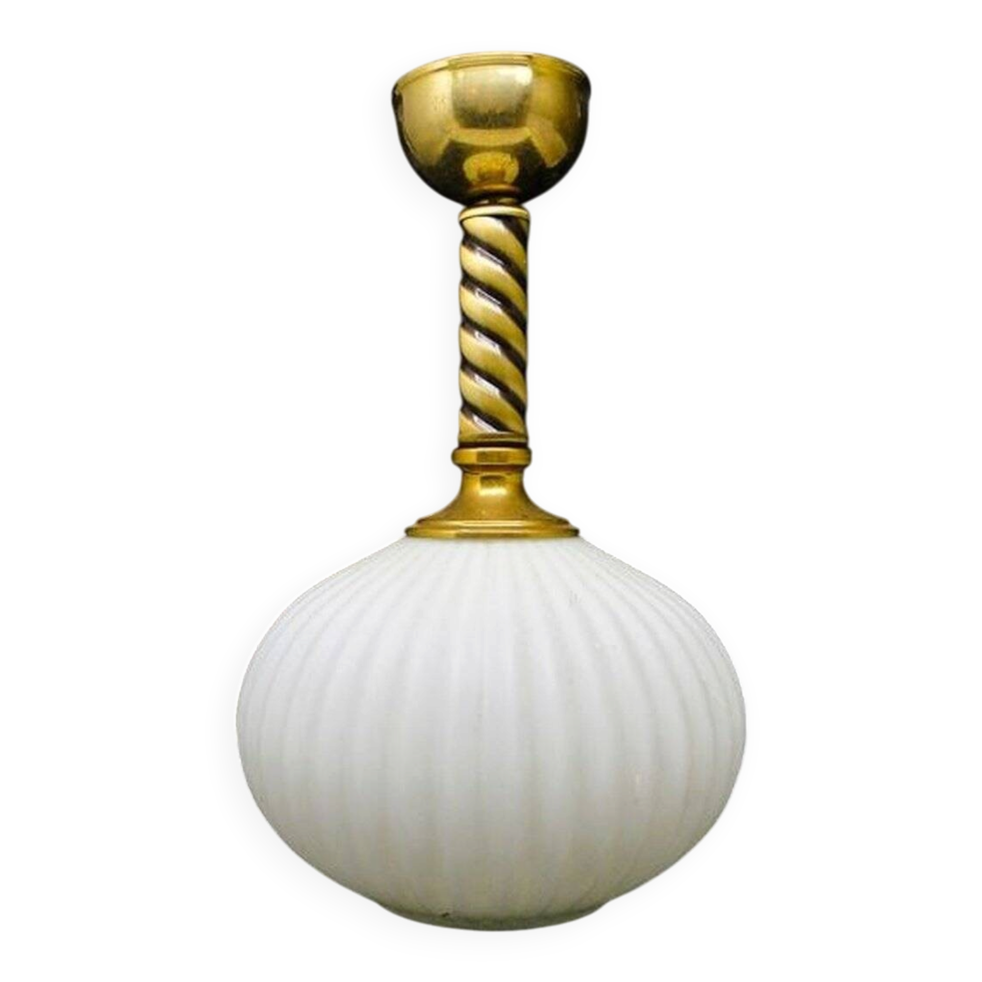 Art Deco pendant lamp, Poland, 1950s