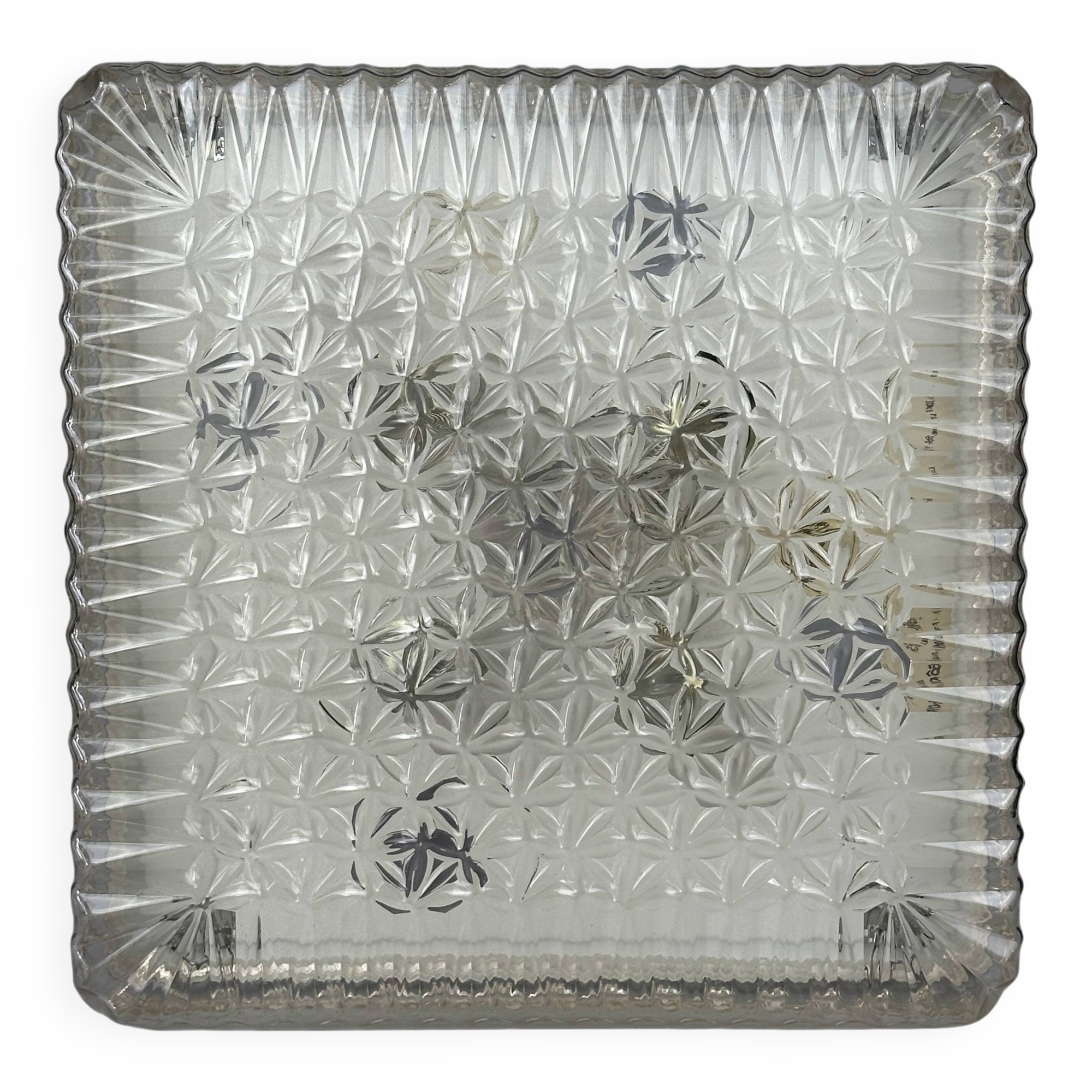 XXL 1960s/70s Plastic Ceiling Lamp by Ridi Leuchten Germany