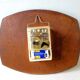 Pendule, Bayard wall clock in yellow formica from the 60s