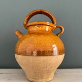Old terracotta gargoulette jug