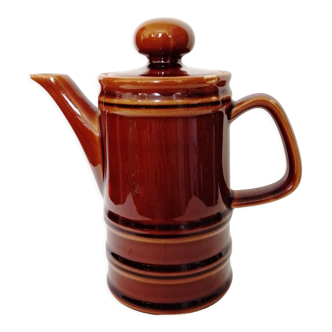Brown ceramic coffee maker