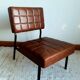 Three 1960 leatherette chairs