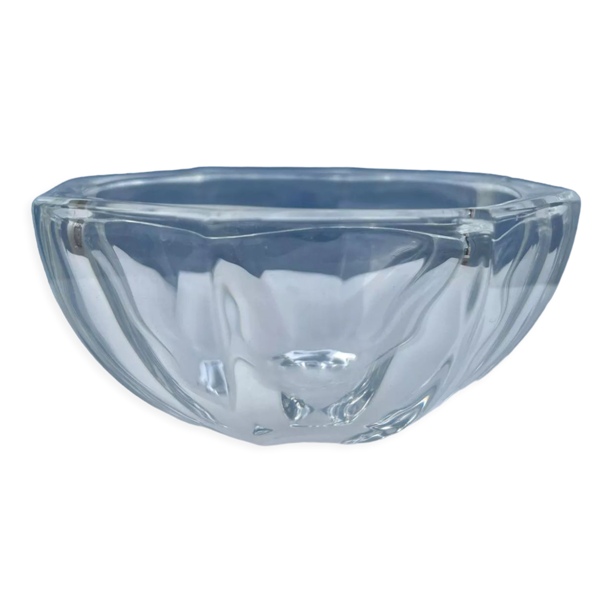 Octagonal glass cup D: 11,5cm