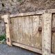 Established ancient French console table / kitchen island / shop counter, early 1900s.