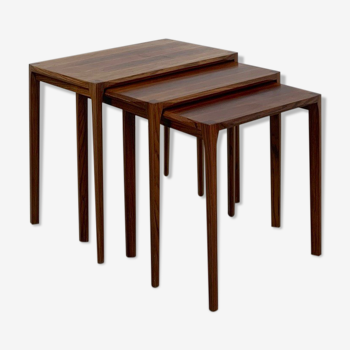 Pull out table in palisander for Wilhelm Renz, 1960s