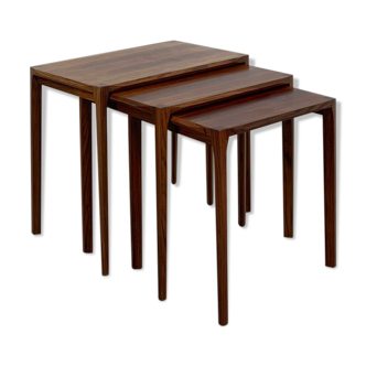 Tables gigognes en palisandre pour Wilhelm Renz années 1960