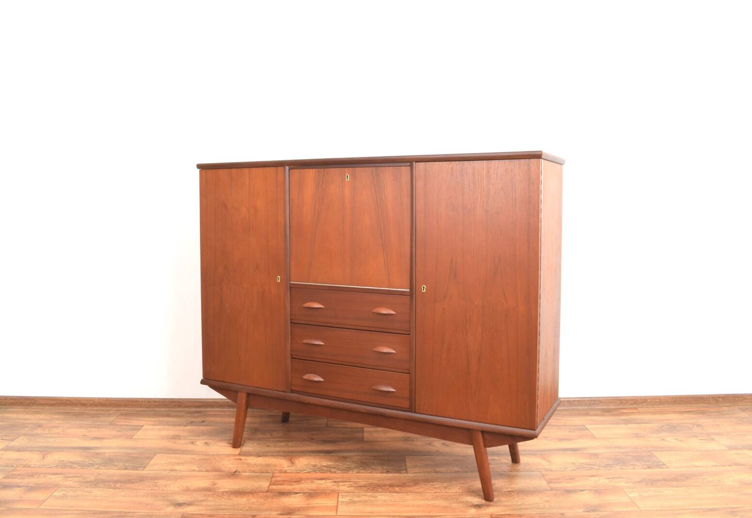 Mid-Century Danish Teak Highboard, 1960s.