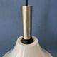 Vintage beige plexiglass space age pendant light