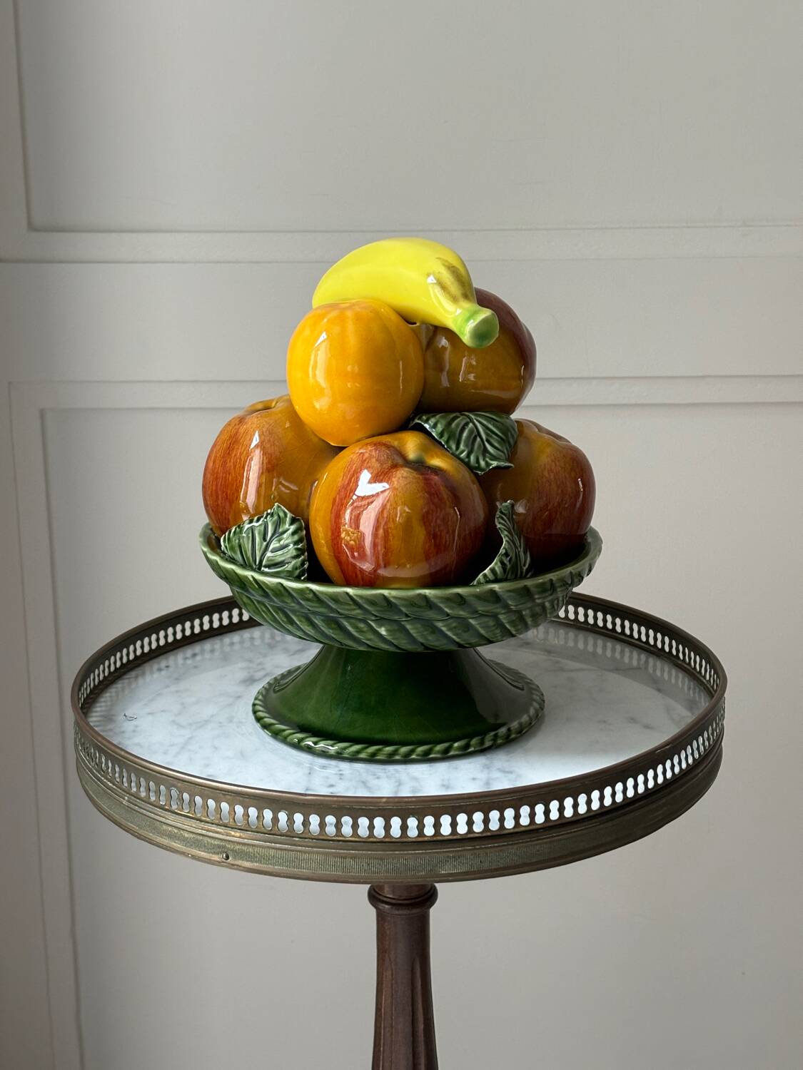Coupe à fruits en faïence