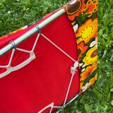 Vintage 70s floral sun lounger