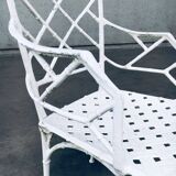 Calcutta Outdoor Armchair in Faux Bamboo by Hall Bradley for Brown Jordan, 1960s, Set of 4