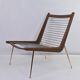 Fauteuil BOOMERANG  de P. HVIDT & NIELSEN, éd. original, restauré, 1950