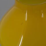 Lampe de Table Jaune Tout en Verre par Valasske Mezirici, 1970s
