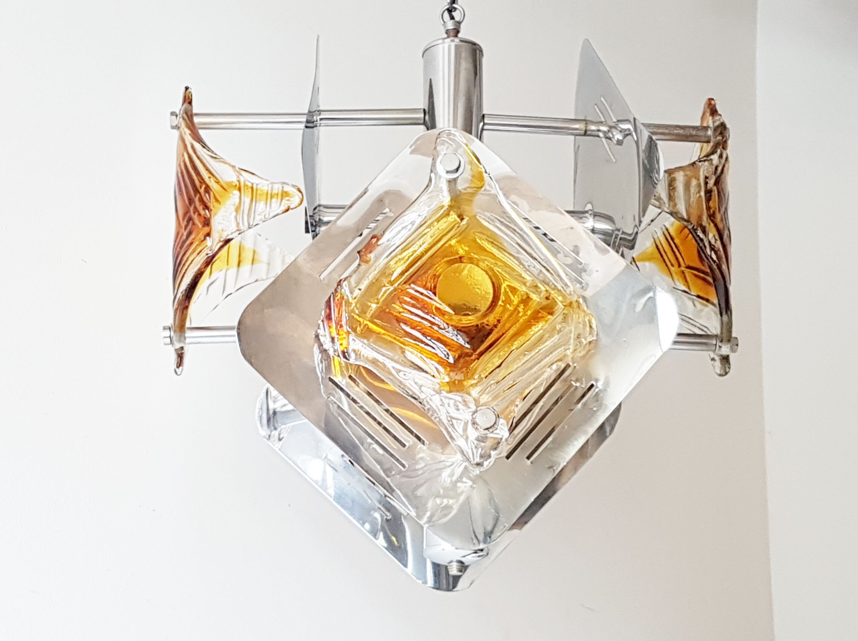 Chandelier glass of Murano 1970 Mazzega