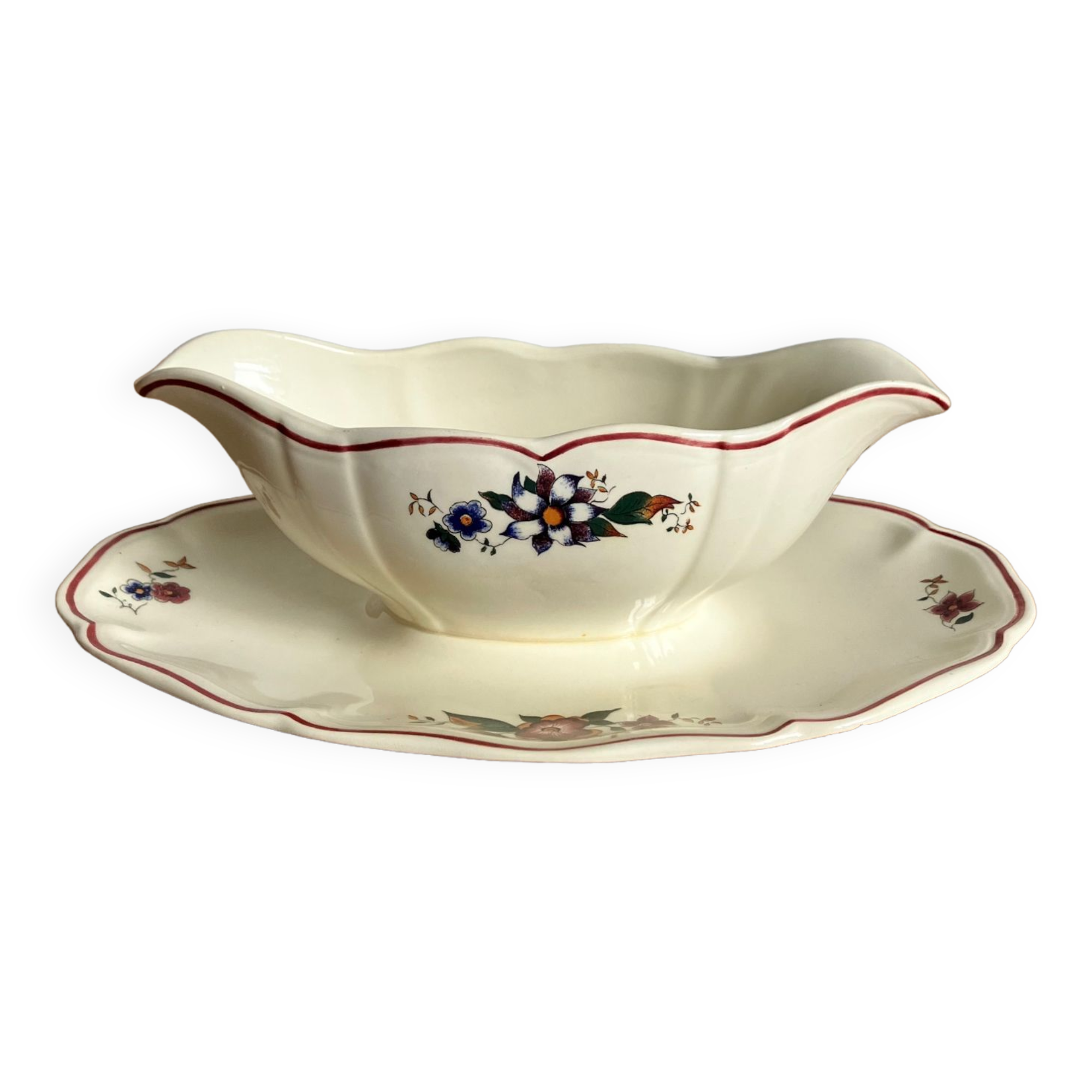 “Marly” sauceboat from Sarreguemines