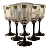 Set of 6 luminarc stemmed glasses