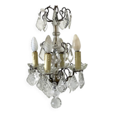 Early 20th century chandelier in bohemian crystal