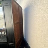Large Napoleon 3 display case in blackened wood